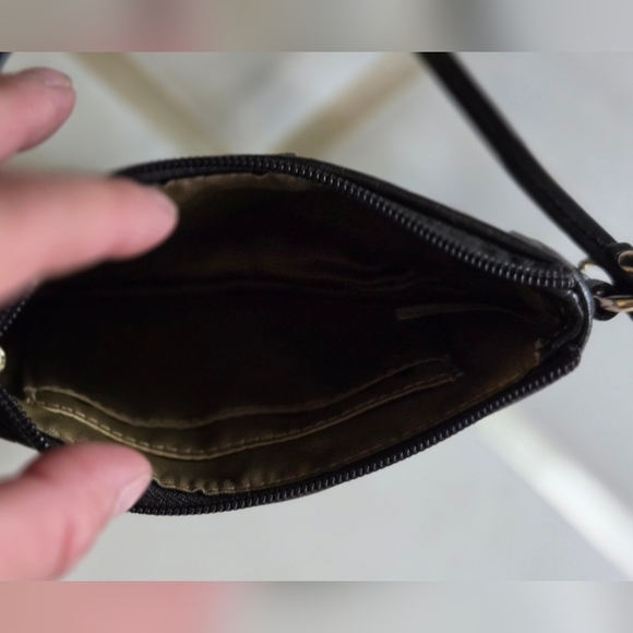 COACH MADISON ZEBRA PRINT SMALL WRISTLET BLACK BROWN CREAM - Picture 8 of 8